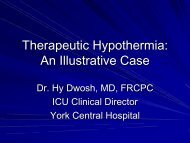 Therapeutic Hypothermia: An Illustrative Case - Emergency Medicine