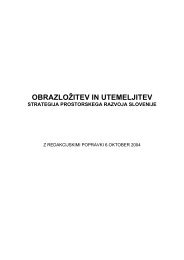 obrazložitev in utemeljitev strategija prostorskega razvoja slovenije