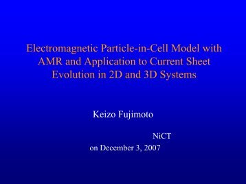 EM-PIC model with AMR and application to current sheet evolution ...