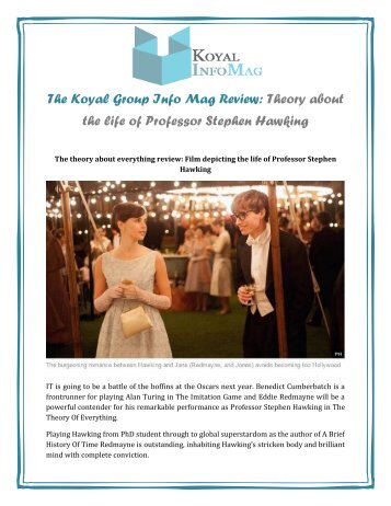 The Koyal Group Info Mag Review: Theory about the life of Professor Stephen Hawking