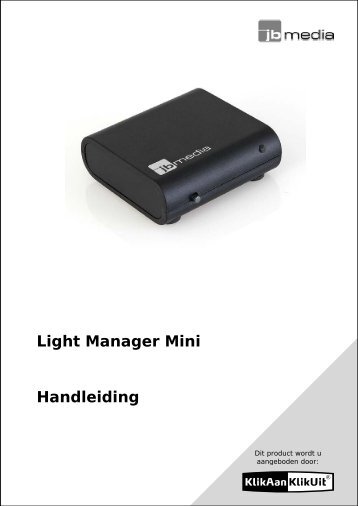 Light Manager Mini Handleiding - Klikaanklikuit