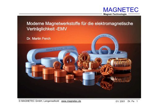 Grundlagen der Elektromagnetischen ... - MAGNETEC GmbH