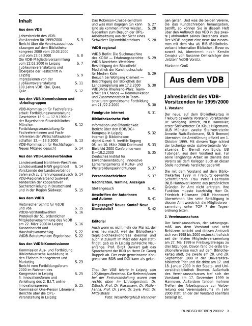 Leipzig 2000 - Verein Deutscher Bibliothekare