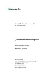 Gesamtkostenrechnung TCO - Vda Qmc