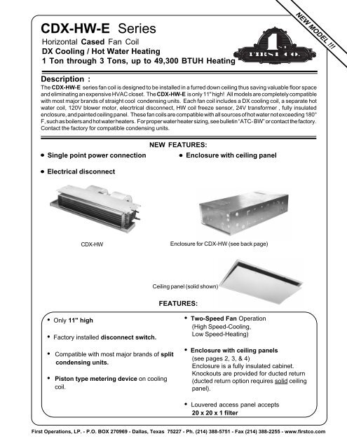 Cdx Hw E Series First Co
