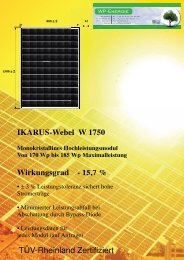 IKARUS-Webel W 1750 Wirkungsgrad - 15,7 % TÃƒÂœV ... - WP - Energie