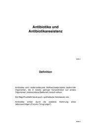 Antibiotika und Antibiotikaresistenz - ZMBH
