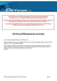 Dichtung ÃlfiltergehÃ¤use wechseln