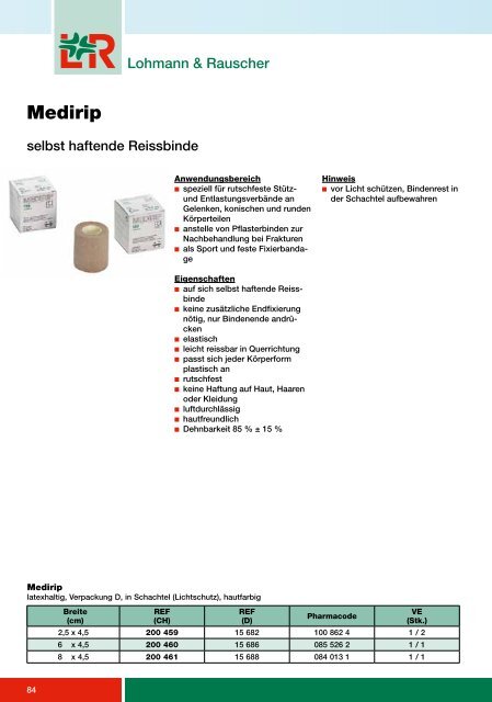 Medirip 84 Lohman