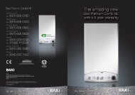 Baxi Platinum HE - Gas Appliance Guide