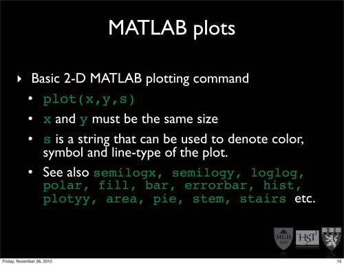 Nuts & Bolts guide to MATLAB