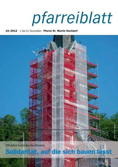 Neuste Ausgabe Pfarreiblatt - Pfarrei Hochdorf