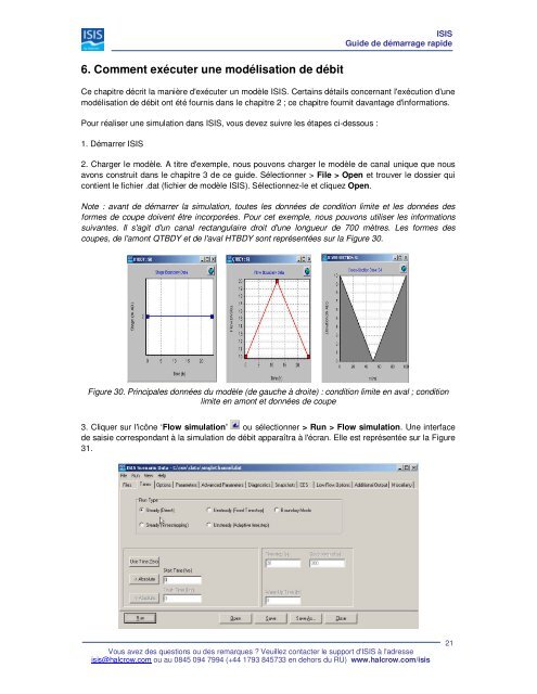 ISIS quick start guide FRENCH.indd - Halcrow