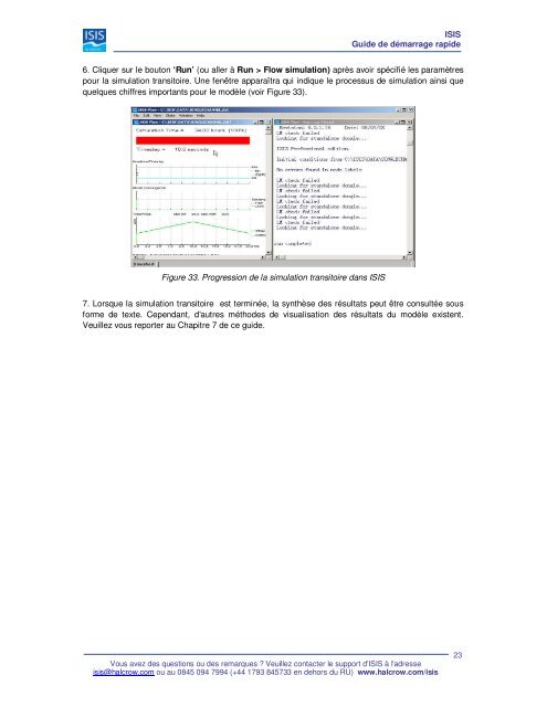 ISIS quick start guide FRENCH.indd - Halcrow