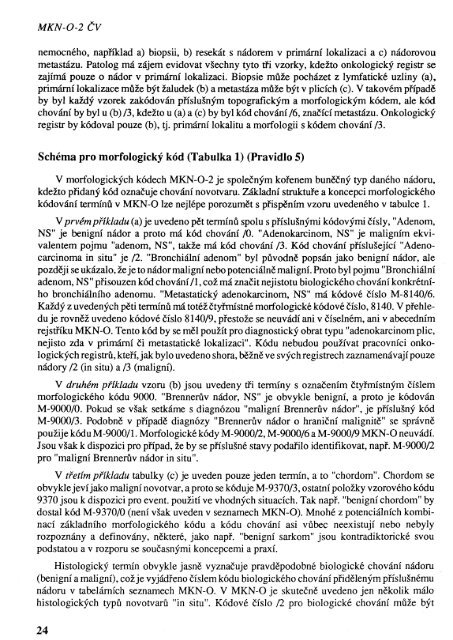 MKN-O-2 MezinÃ¡rodnÃ­ klasifikace nemocÃ­ pro onkologii (2.vydÃ¡nÃ­)