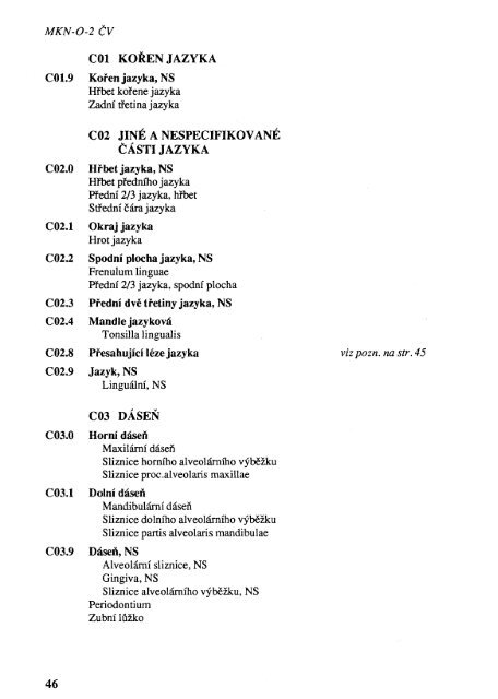 MKN-O-2 MezinÃ¡rodnÃ­ klasifikace nemocÃ­ pro onkologii (2.vydÃ¡nÃ­)