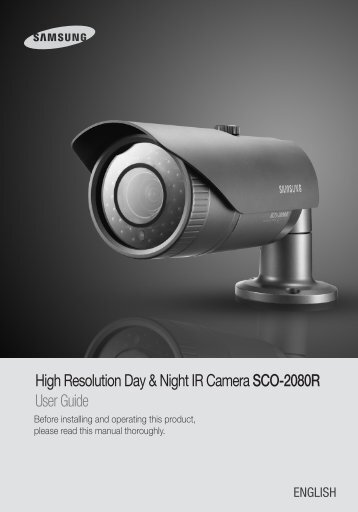 High Resolution Day & Night IR Camera SCO-2080R ... - Samsung