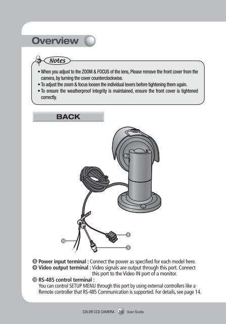 High Resolution Day & Night IR Camera SCO-2080R ... - Samsung