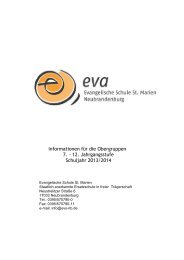 Infoheft 2013/14 Obergruppe - Evangelische Schule Neubrandenburg