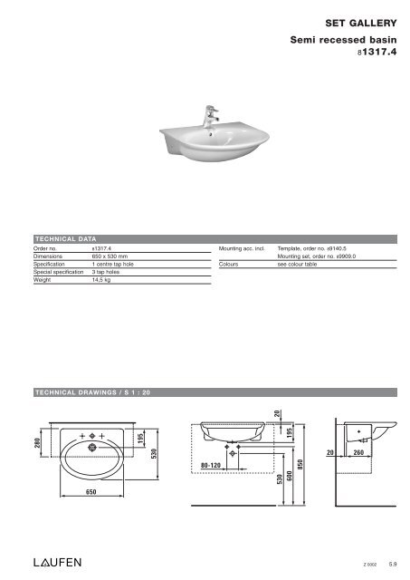 Technical catalogue LAUFEN