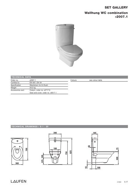 Technical catalogue LAUFEN