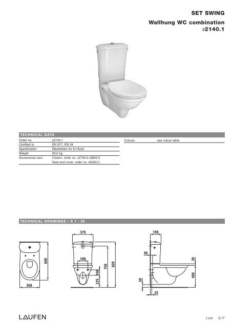 Technical catalogue LAUFEN