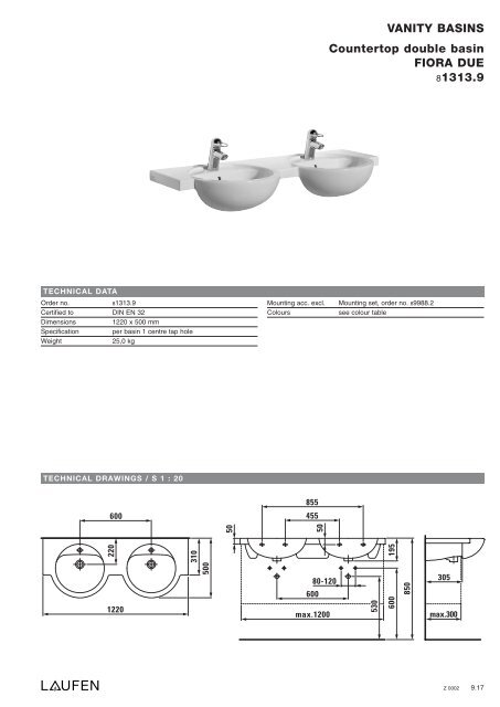 Technical catalogue LAUFEN