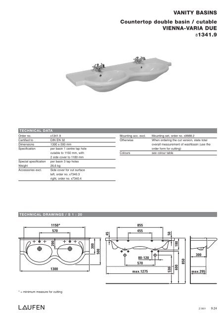 Technical catalogue LAUFEN