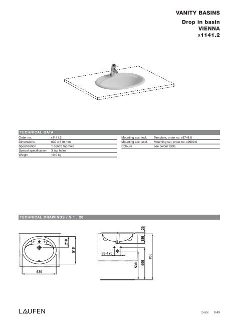 Technical catalogue LAUFEN