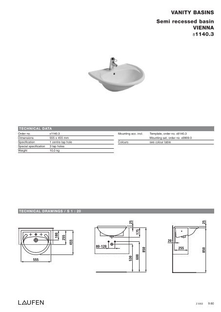 Technical catalogue LAUFEN