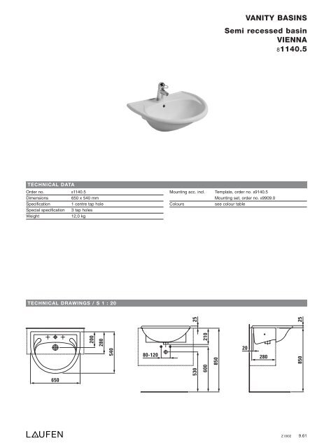 Technical catalogue LAUFEN