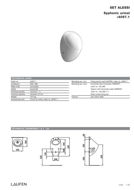 Technical catalogue LAUFEN