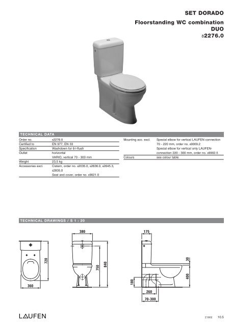 Technical catalogue LAUFEN