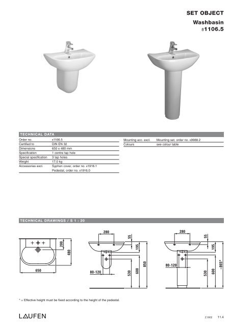 Technical catalogue LAUFEN