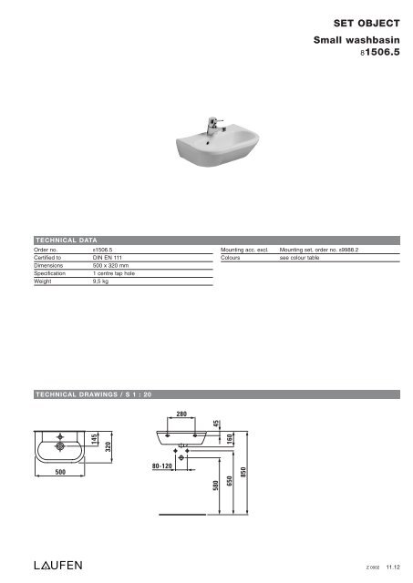 Technical catalogue LAUFEN