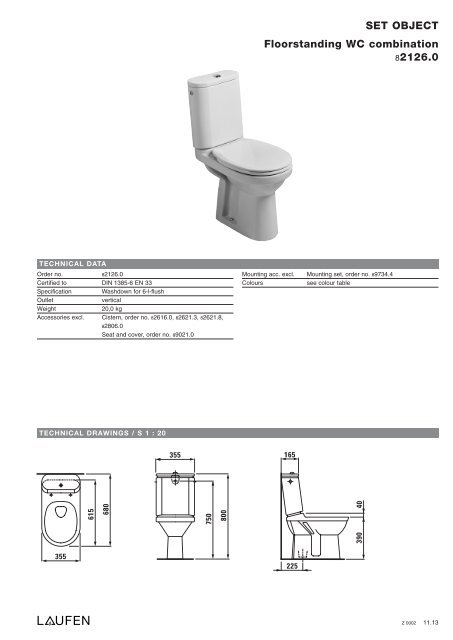 Technical catalogue LAUFEN