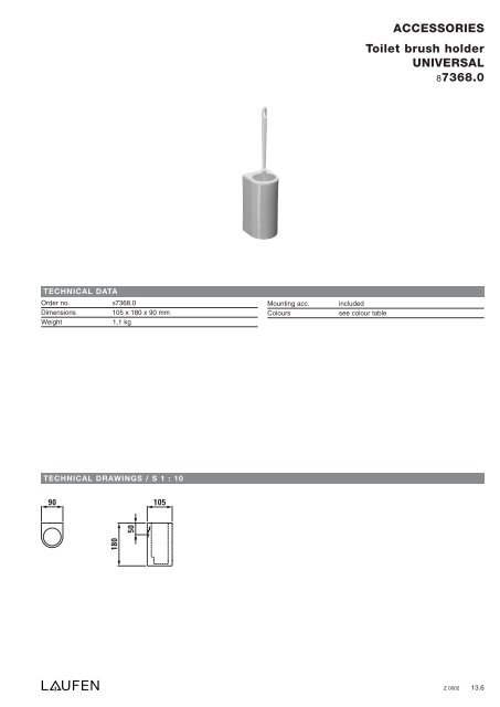 Technical catalogue LAUFEN