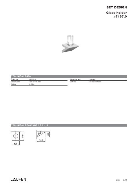 Technical catalogue LAUFEN