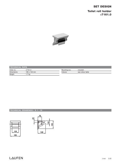 Technical catalogue LAUFEN