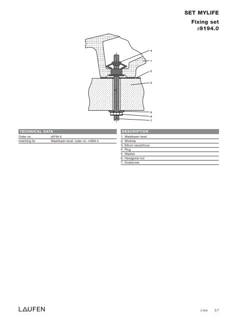 Technical catalogue LAUFEN