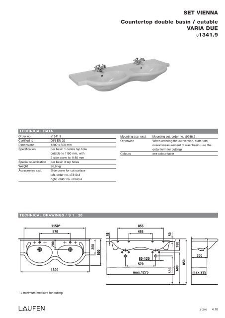 Technical catalogue LAUFEN