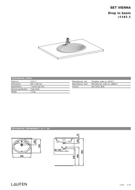 Technical catalogue LAUFEN