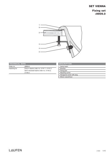 Technical catalogue LAUFEN