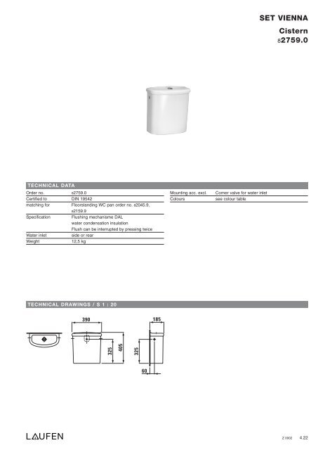 Technical catalogue LAUFEN