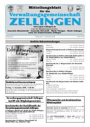 Kirchliche Nachrichten - Verwaltungsgemeinschaft Zellingen