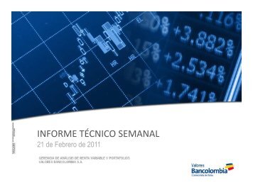 Informe TÃ©cnico - Investigaciones EconÃ³micas - Bancolombia