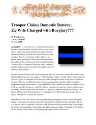 Trooper Claims Domestic Battery; Ex-Wife ... - False DVI Reports