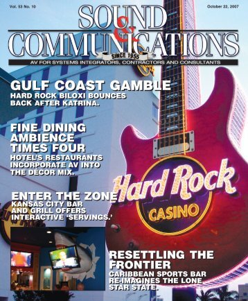 Sound and Communications - October 2007 Issue