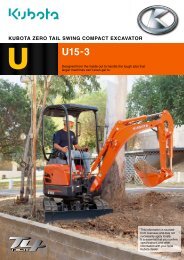 view product brochure - Kubota