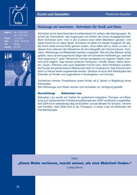 Jahresprogramm 2012 - Volkshochschulverband Mecklenburg ...